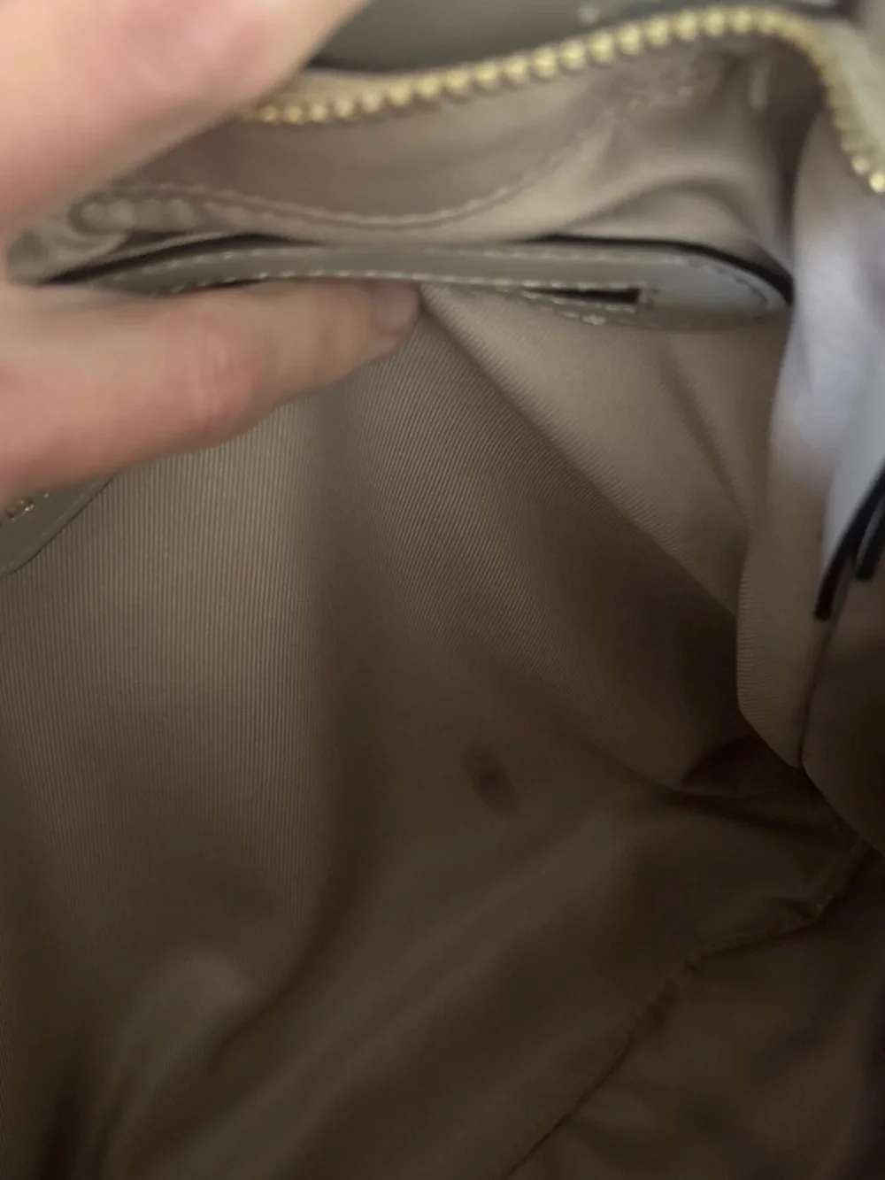 Nine West Gray/beige quilted purse